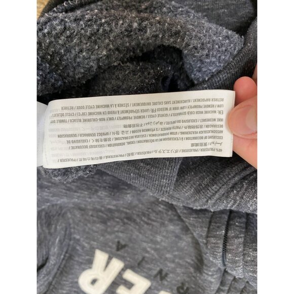 Hollister California Womens Gray Full Zip Hoodie XS drawstring Cotton Long Sleev - Picture 6 of 7